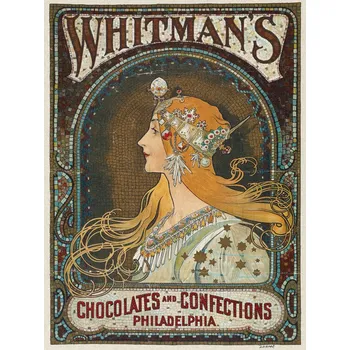 Plakát Plakát, Obraz - Whitman's Chocolates & Confections, Alfons Mucha