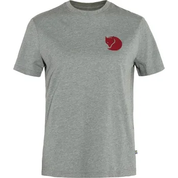 Triko Fjällräven Fox Boxy Logo Tee Woman Grey-Melange - L