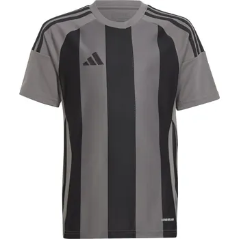 Chlapecké tričko Dětské Tričko s krátkým rukávem ADIDAS STRIPED 24 JSYY IW2132 – Šedá 140