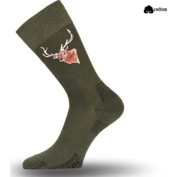 Pánské ponožky Lasting Myslivecké ponožky s motivem LFSJ - Velikost M