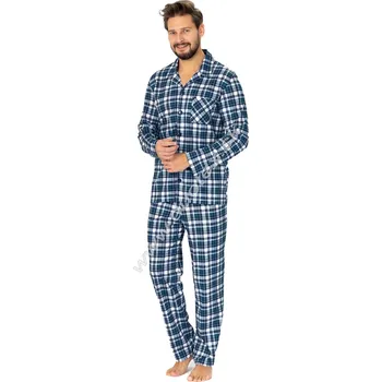Pánské pyžamo Hotberg(M-Max) Pánské pyžamo Evan1124 Barva: 1-tm.modráK, Velikost: XL