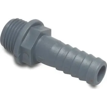 Zahradní hadice HADICOVÝ TRN-PP AG/PN10 - Polypropylén šedý, trn 16 mm / AG 1/2", 10 bar