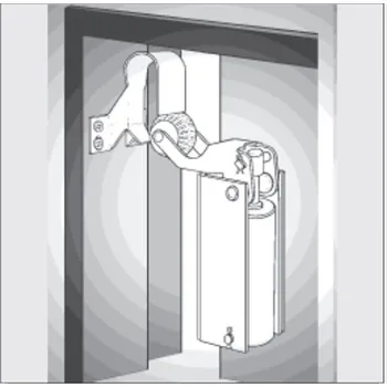 DICTATOR Technik Dveřní tlumič Z1100, hák 1009, 20N, ponikl