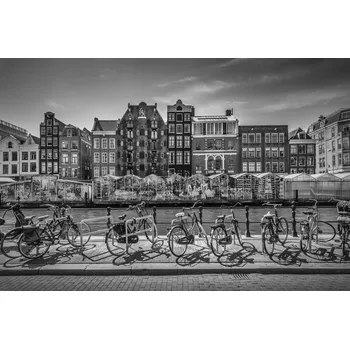 Plakát Plakát, Obraz - AMSTERDAM Singel With Flower Market, Melanie Viola