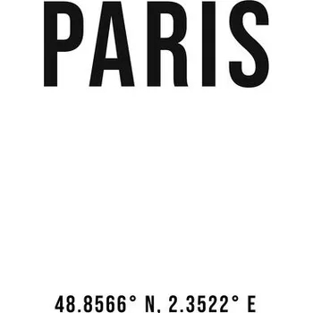 Plakát Plakát, Obraz - Paris simple coordinates, Finlay & Noa