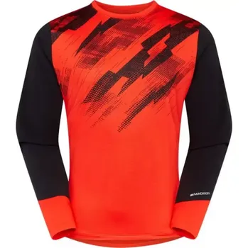 cyklistický dres dětský dres MADISON Flux Youth Magma Red/Black