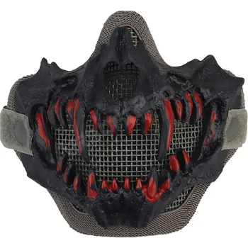 Imperator Tactical Taktická maska obličeje Glory s 3D tesáky (standard) - Wolf Grey Airsoft