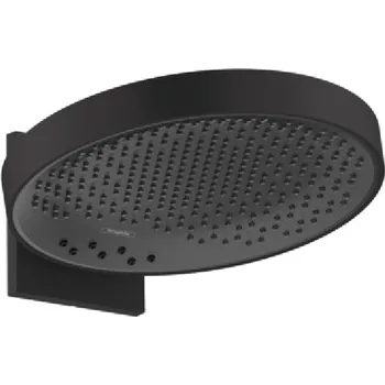 Sprchová hlavice Hansgrohe Rainfinity, hlavová sprcha 360 3jet s připojením na zeď, matná černá, HAN-26234670
