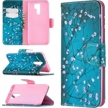 Pouzdro na tablet VSECHNONAMOBIL 22139 ART Peňaženkový obal Xiaomi Redmi 9 PLUM BLOSSOM