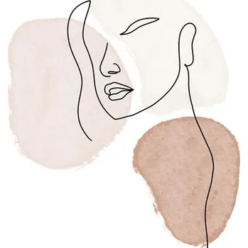 Plakát Plakát, Obraz - Girl look, Veronika Boulová