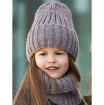 AJS Čepice a nákrčník AJS-46-533 Barva: G-bordová, Velikost: 52-56