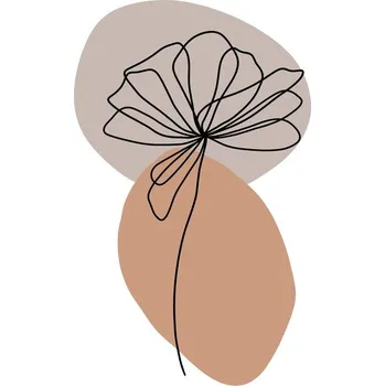 Plakát Plakát, Obraz - Flower line, Veronika Boulová