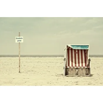 Plakát Plakát, Obraz - Beach chair border, Burghard Nitzschmann