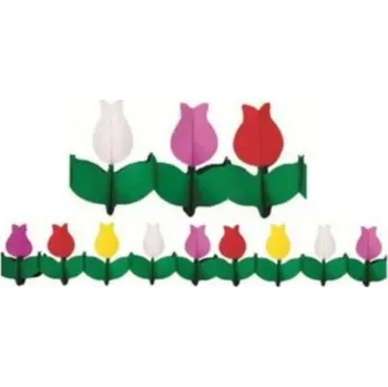 Girlanda 400cm x21x21cm tulipány