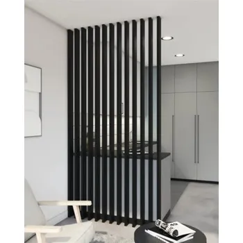 Lamelová dělící stěna 22x88x2800 mm černá