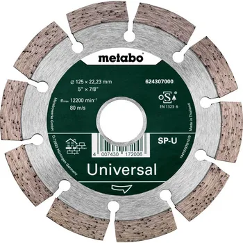 Řezný kotouč Diamantový kotouč Metabo, 125x22,23 mm