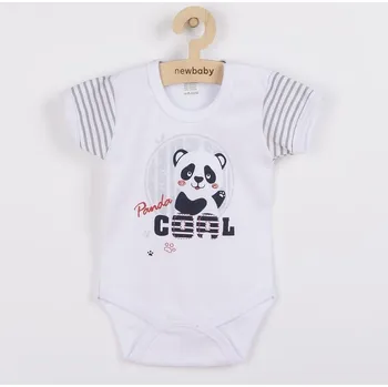 Kojenecké body s krátkým rukávem New Baby Panda 86 (12-18m)