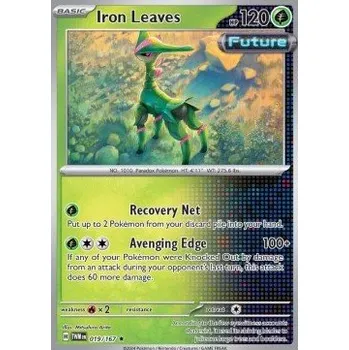 Karetní hra Pokémon TWM 019/167 Iron Leaves - Twilight Masquerade Stav: Near Mint, Verze: HOLO