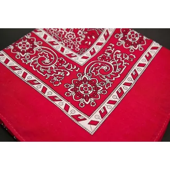 Šátek Bavlněné šátky s květinovým vzorem - více barev - rozměr 70 cm x 70 cm červený vzor