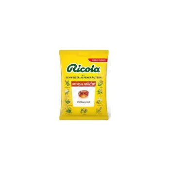 Cukrovinka RICOLA Original bylinný bez cukru 75g
