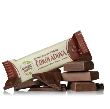NaturalProtein Proteinová tyčinka s kolagenem - Čokoládová