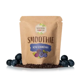 Přírodní produkt NaturalProtein Smoothie - Borůvka a Acai