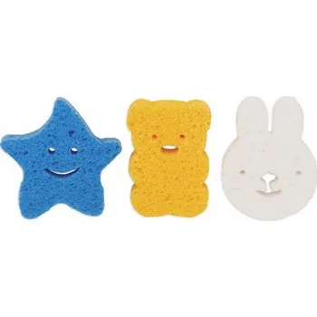 BO JUNGLE přírodní houbičky na mytí 3ks