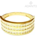 Zlatý prsten se zirkony