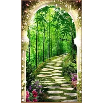 Diamantové malování Diamantové malování - Bambusovy les - č. 521 120x70 cm