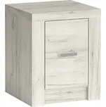 Noční stolek SWED pravý, jasan bílý + vyzvednutí ZDARMA