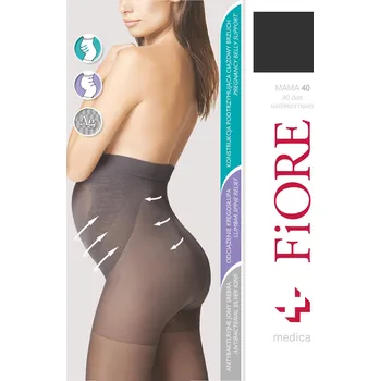 Dámská móda Silonkové punčocháče Fiore Mama 40 den M5209 Barva: Černá, Velikost: 3-M