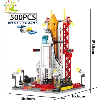 ostatní stavebnice Kosmická stavebnice rakety pro děti s figurkou kosmonauta | styl lego - 2. BEZ krabičky