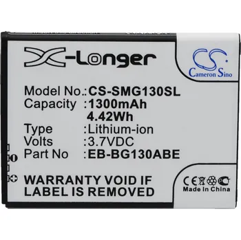 Baterie pro mobilní telefon Baterie Cameron Sino CS-SMG130SL za Samsung EB-BG130BBE - neoriginální
