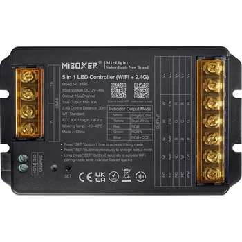 LED páska WIFI + RF Přijímač 5v1 pro LED pásky 30A - Mi-Light MiBoxer - - LED Solution - HW5 - HW5