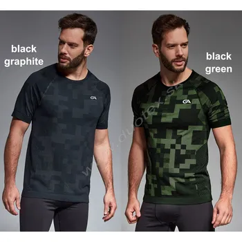 Pánské tričko GATTA Pánské tričko T-shirt-men-breeze-01 Barva: black-green, Velikost: XL