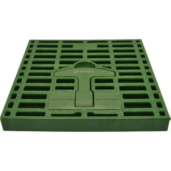 revizní šachta DAKOTA Mříž pochůzná zelená a madlem 200x200