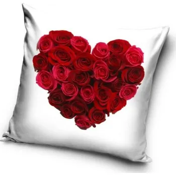 Povlak na dekorativní polštářek Povlak na polštář Srdce