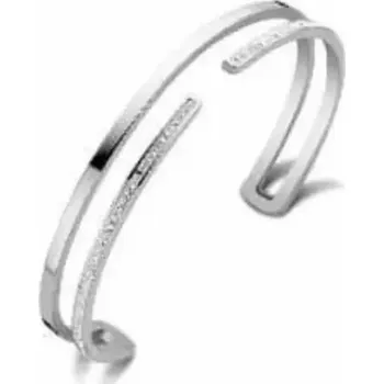 Náramek Victoria VBNACA58057 náramek bílý kámen Silver