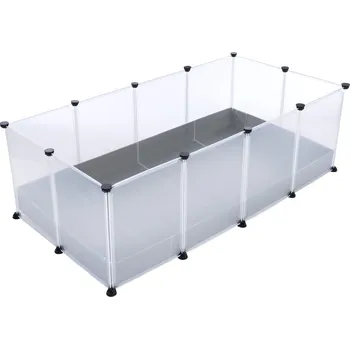 ohrádka pro malé zvíře TIAKI Volný výběh pro malá zvířata k připevnění na podlahu 145 x 46 x 75 cm