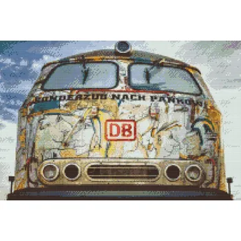 Diamantové malování Diamantové malování - Vlak Deutsche Bahn Velikost: 40x60cm, Rámování: Pouze srolované plátno, Diamanty: Kulaté