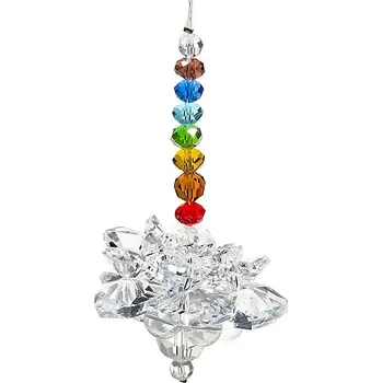 Feng Shui lapač sluneční energie čakrový- Křišťálový lotos