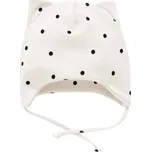Pinokio Tres Bien Čepička se zavazováním - Ecru Dots, vel. 56