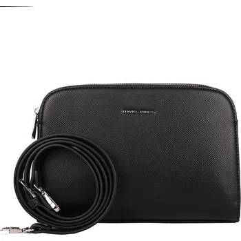 Tříoddílová malá černá crossbody kabelka David Jones CM6793F
