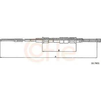 Autodíl Tažné lanko, parkovací brzda COFLE 10.7401