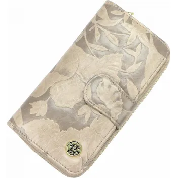 Módní doplněk GREGORIO Kožená krémová dámská peněženka v krabičce