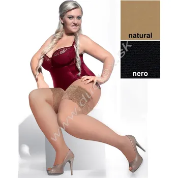 Dámské punčochy ADRIAN Stehenní pásy Lace-band-bandeletky-wp Barva: nero, Velikost: 3-4(M-L)