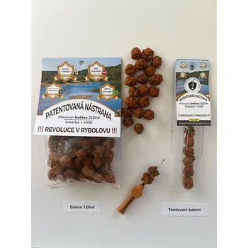 Boilies Patented Baits plovoucí boilie Ježek Švestka + chilli Velikost: testovací balení