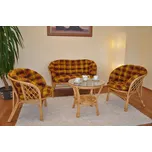 Ratanová sadací souprava Bahama velká medová MAXI okrový