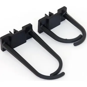 modulární přístroj a rozvaděč Háček Triton plastový, malý, rozměr 35 x 30 mm, RAL 9005