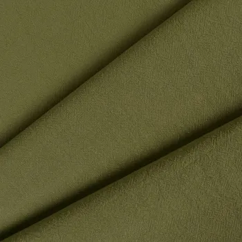 Bavlna se lněným vzhledem olivová